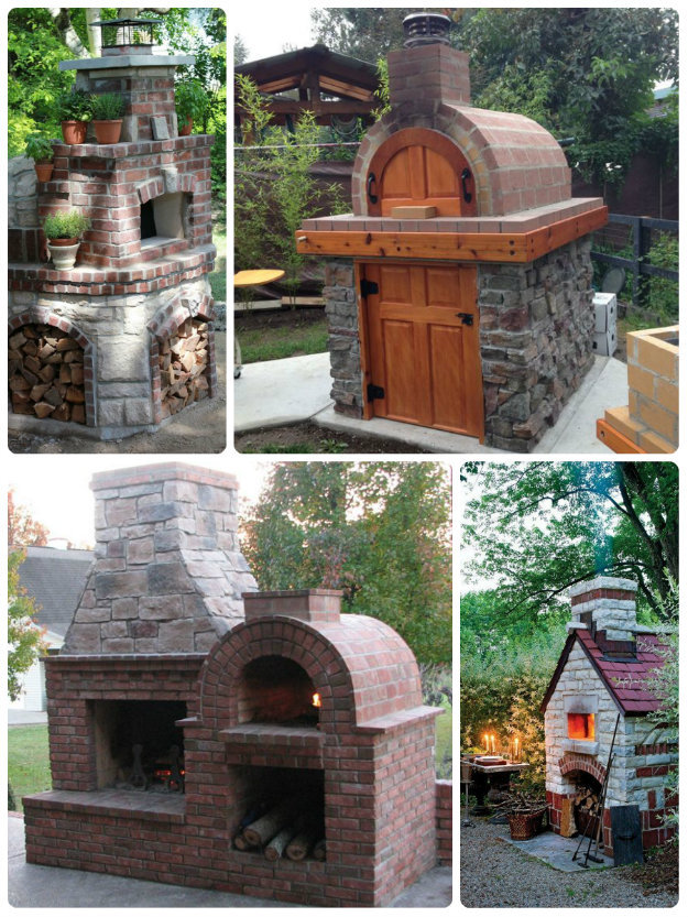 brick built pizza / stone bake oven